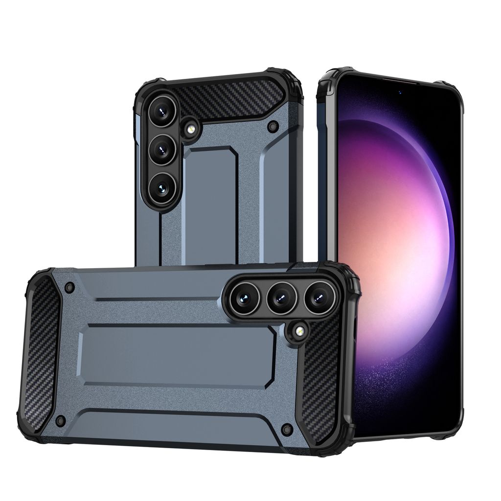 Hybrid Armor fodral till Samsung Galaxy S24 pansrad - Blå