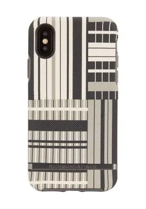 Richmond & Finch Skal Platinum Stripes - iPhone XS Max