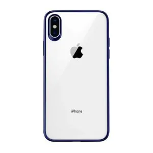 Stöttåligt Mobilskal iPhone XS Max - Blå/Transparent