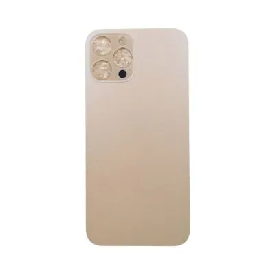 iPhone 12 Pro Baksida Glas med självhäftande tejp - Guld