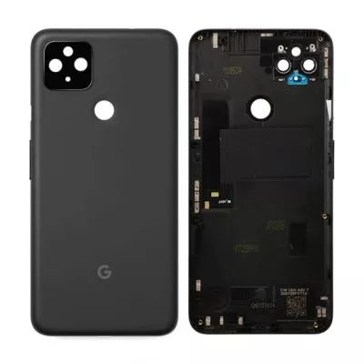 Google Pixel 4A 5G Baksida/Komplett Ram OEM - Svart