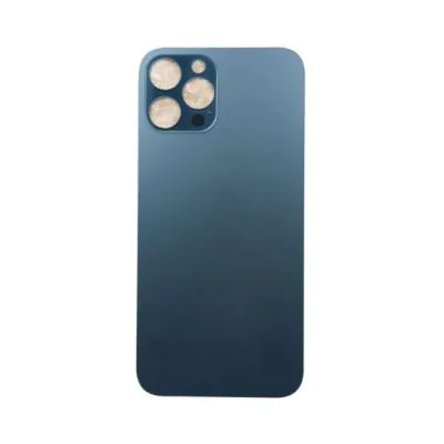 iPhone 13 Pro Max Baksida Glas med Självhäftande tejp - Blå