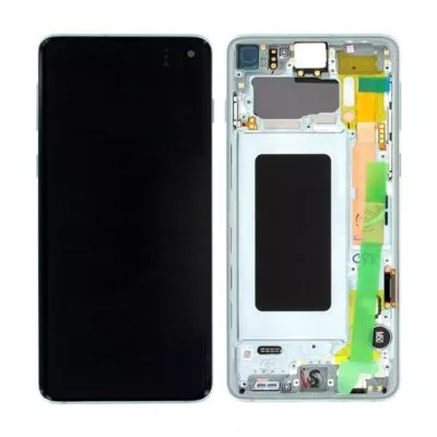 Samsung Galaxy S10 (SM-G973F) Skärm med LCD Display Original - Grön