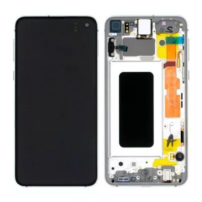 Samsung Galaxy S10e (SM-G970F) Skärm med LCD Display Original - Vit