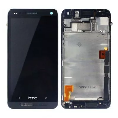 HTC One M7 Skärm med LCD Display OEM - Svart