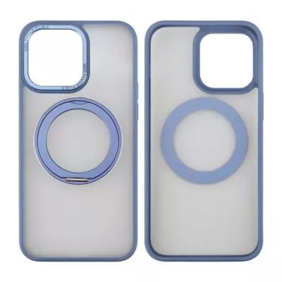 iPhone 15 Pro Skal med MagSafe Stativ Rvelon - Blå