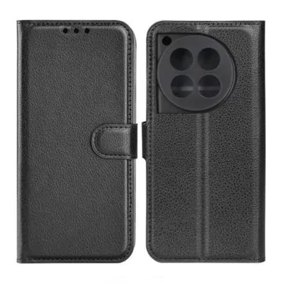 OnePlus 12 5G Plånboksfodral med Stativ - Svart