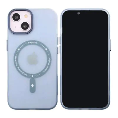 iPhone 14 Plus Mobilskal med MagSafe - Frostat Blå