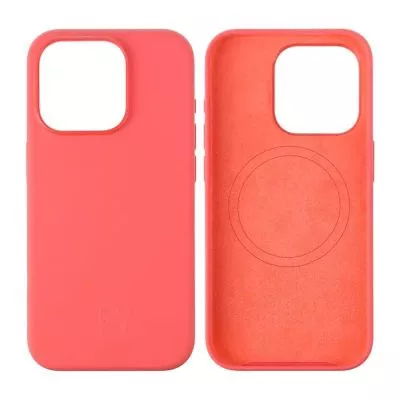 iPhone 15 Pro Silikonskal Rvelon MagSafe - Röd