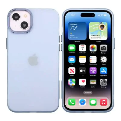iPhone 14 Plus Mobilskal - Frostat Blå