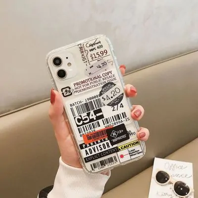 Stöttåligt Mobilskal iPhone 12/12 Pro - Fashion Streckkoder