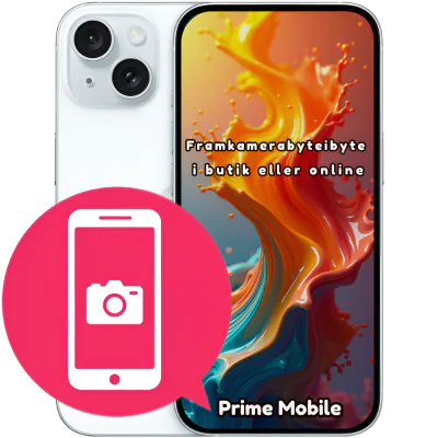 iPhone 15 Framkamerabyte