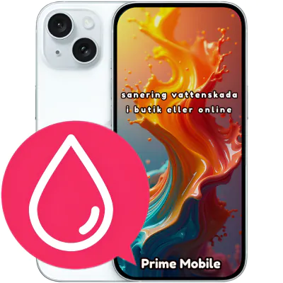 iPhone 15 sanering vattenskada