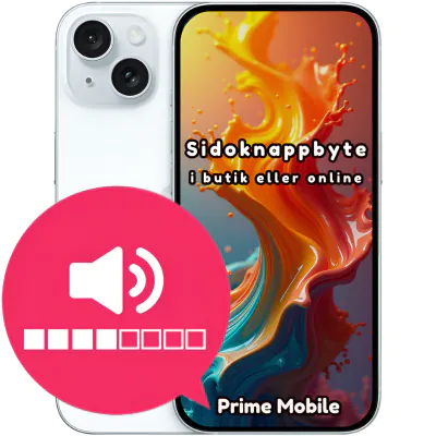 iPhone 15 sidoknappbyte