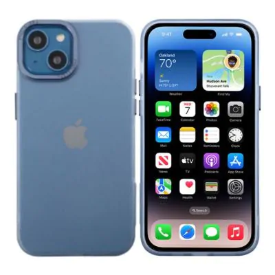 iPhone 14 Mobilskal - Frostat Blå