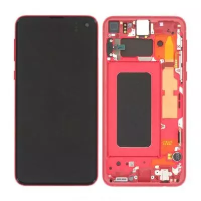 Samsung Galaxy S10e (SM-G970F) Skärm med LCD Display Original - Röd