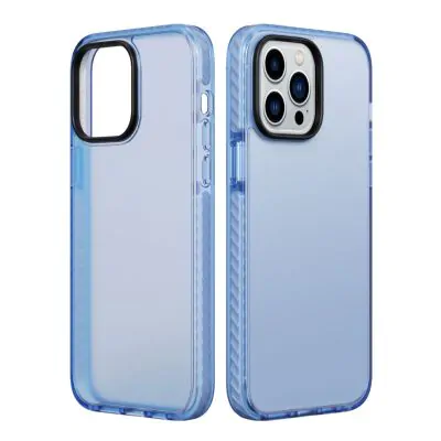 iPhone 13 Pro Max Stöttåligt TPU Mobilskal - Blå