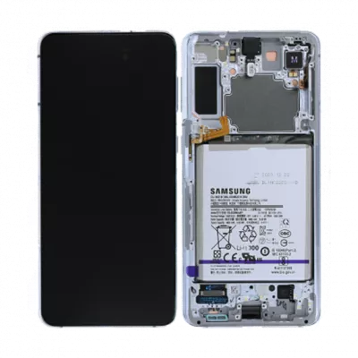 Samsung Galaxy S21 Plus 5G Skärm med LCD Display och Batteri - Silver