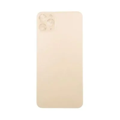 iPhone 11 Pro Max Baksida Glas med Självhäftande tejp - Guld