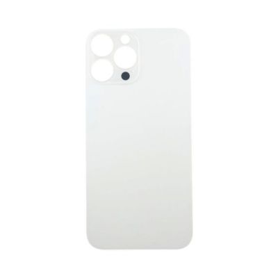 iPhone 13 Pro Max Baksida Glas med Självhäftande tejp - Vit