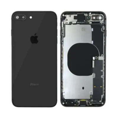 iPhone 8 Plus Baksida/Komplett Ram - Svart