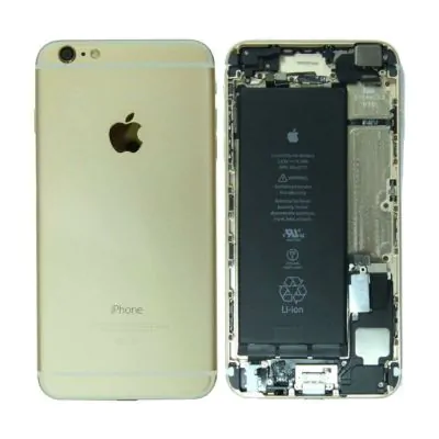 iPhone 6 Plus Baksida/Komplett Ram med Kamera och Batteri - Guld