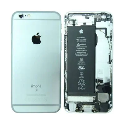 iPhone 6S Baksida/Komplett Ram med Batteri - Silver (Begagnad)
