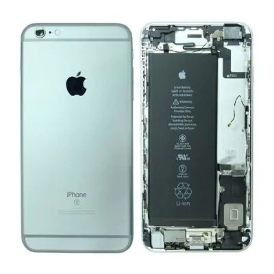 iPhone 6S Plus Baksida/Komplett Ram med Batteri - Vit (Begagnad)