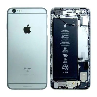 iPhone 6S Plus Baksida/Komplett Ram med Batteri - |Grå (Begagnad)
