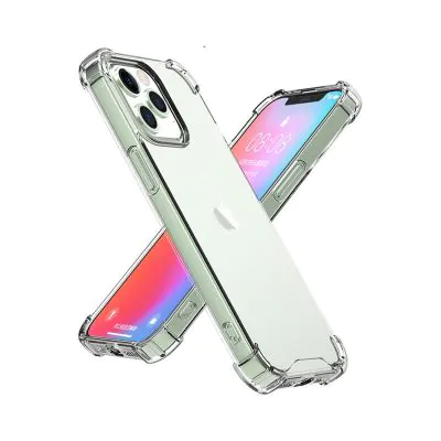 iPhone 14 Pro Max Skal - Stöttåligt Transparent