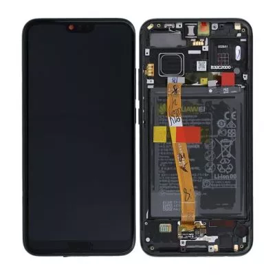 Huawei Honor 10 Skärm med LCD Display med Batteri Original - Svart
