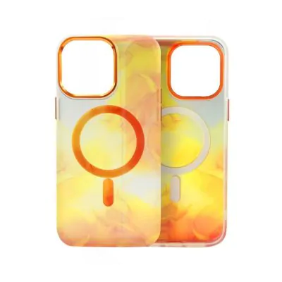 MagSafe Magnetic Ink Phone Case iPhone 14 Pro Max Orange