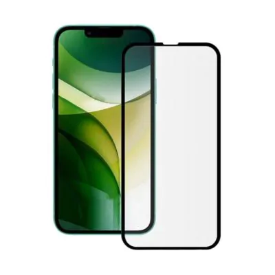 Skärmskydd iPhone 13/13 Pro/14 - 3D Härdat Glas Svart (bulk)