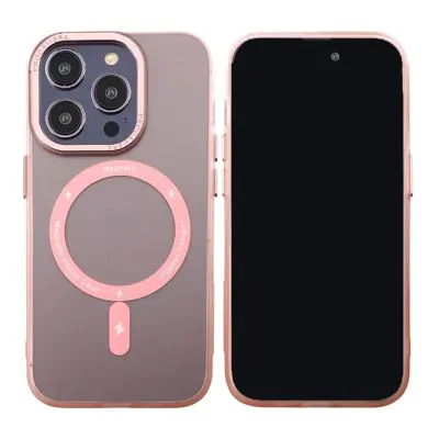 iPhone 14 Pro Mobilskal med MagSafe - Frostat Rosa