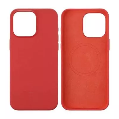 iPhone 15 Pro Max Silikonskal Rvelon MagSafe - Röd