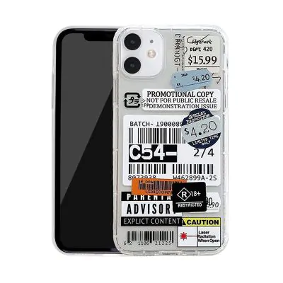 Stöttåligt Mobilskal iPhone 12 Mini - Fashion Streckkoder