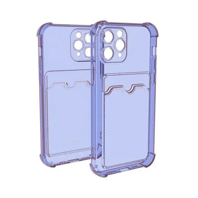 iPhone 11 Pro Stöttåligt Skal med Korthållare - Lila