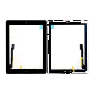 iPad 3 Glas med Touchskärm med Hemknapp - Svart