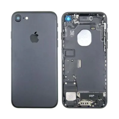 iPhone 7 Baksida/Komplett Ram - Svart