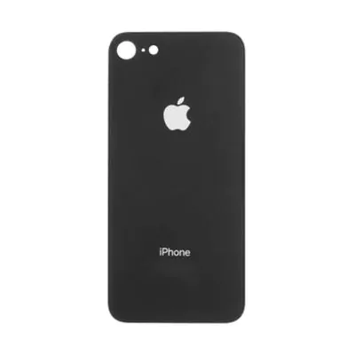 iPhone 8 Baksida Glas med Självhäftande tejp - Svart