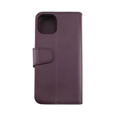 iPhone 12/12 Pro Plånboksfodral Magnet Rvelon - Mörklila