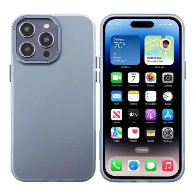 iPhone 14 Pro Mobilskal - Frostat Blå