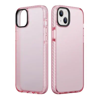 iPhone 14 Plus Stöttåligt TPU Mobilskal - Rosa