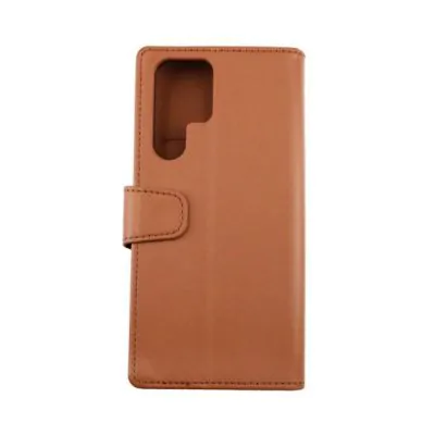 Samsung S22 Ultra Plånboksfodral med Extra Kortfack Rvelon - Guldbrun