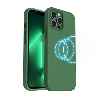 iPhone 14 Pro Silikonskal Rvelon MagSafe - Grön