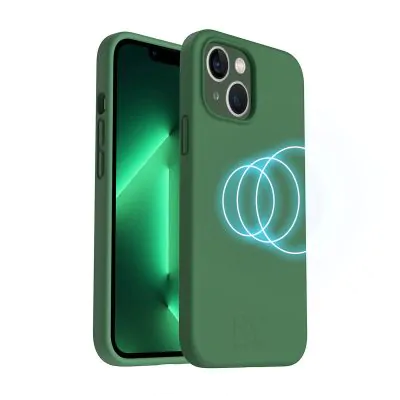 iPhone 14 Plus Silikonskal Rvelon MagSafe - Grön