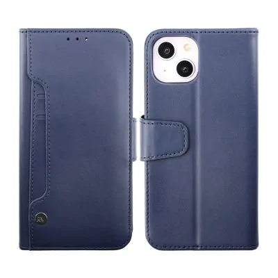 iPhone 14 Plånboksfodral Extra Kortfack Rvelon - Blå