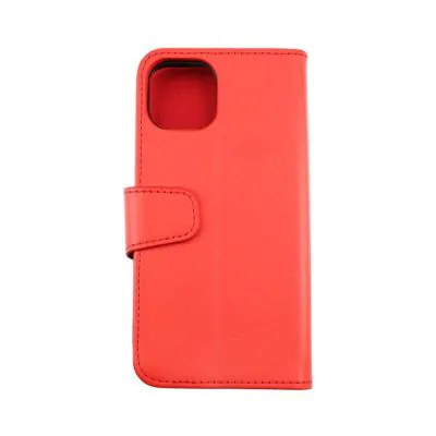 iPhone 13 Plånboksfodral Extra Kortfack och Stativ RV - Röd