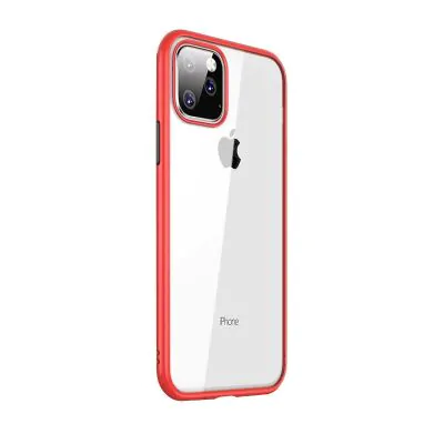 Stöttåligt Mobilskal iPhone 11 Pro - Röd/Transparent/Svart