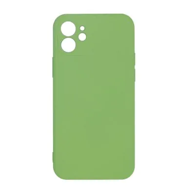 iPhone 12 Mini Silikonskal med Kameraskydd - Grön